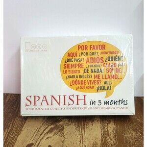 Learn Spanish in 3 Months CD Language Course New Sealed Awesome Gift